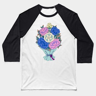 Minhwa: Peony Bouquet C Type (Korean traditional/folk art) Baseball T-Shirt